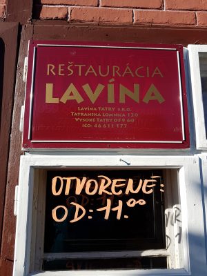 Reštaurácia Lavína